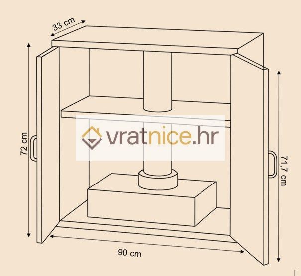 Vratnice.hr GORNJI ELEMENT 90/72 ZA NAPU BEŽ