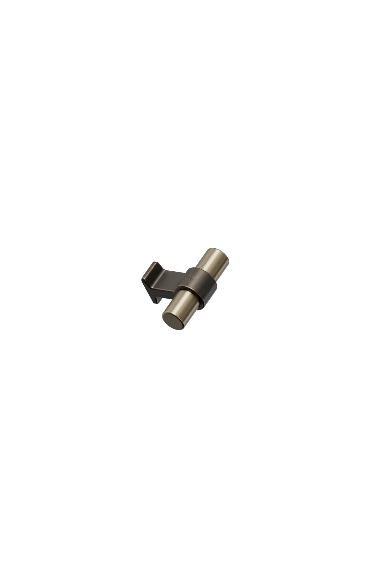 Bond_557020050-23-30 antik-br.mesing 50 Furnipart BOND gumb, 50 mm, antikno smeđa / fino brušeni mesing, šifra 557020050-23/30