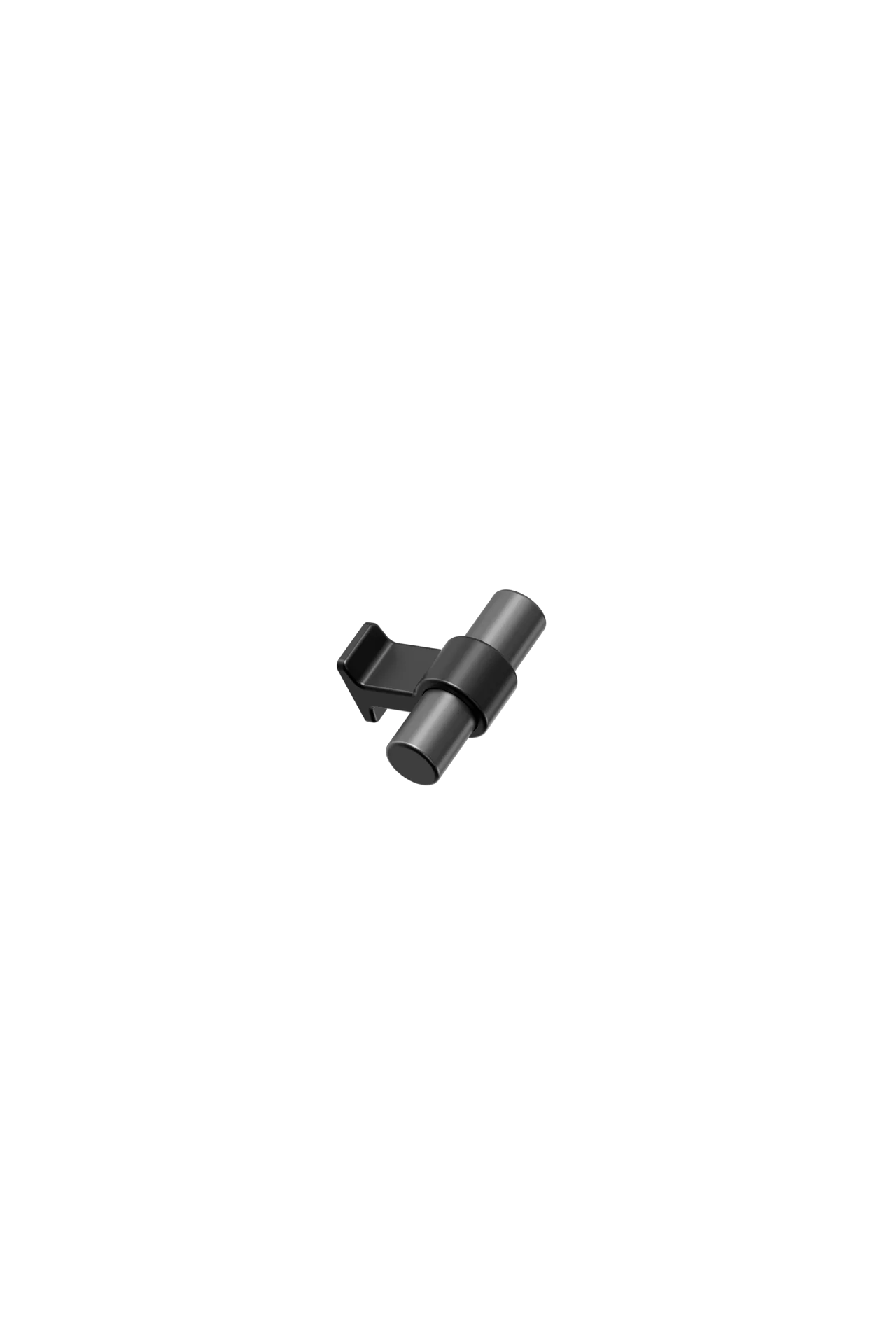 Bond_557020050-99-74 crna mat 50 Furnipart BOND gumb, 50 mm, mat crna / gunmetal, šifra 557020050-99/74